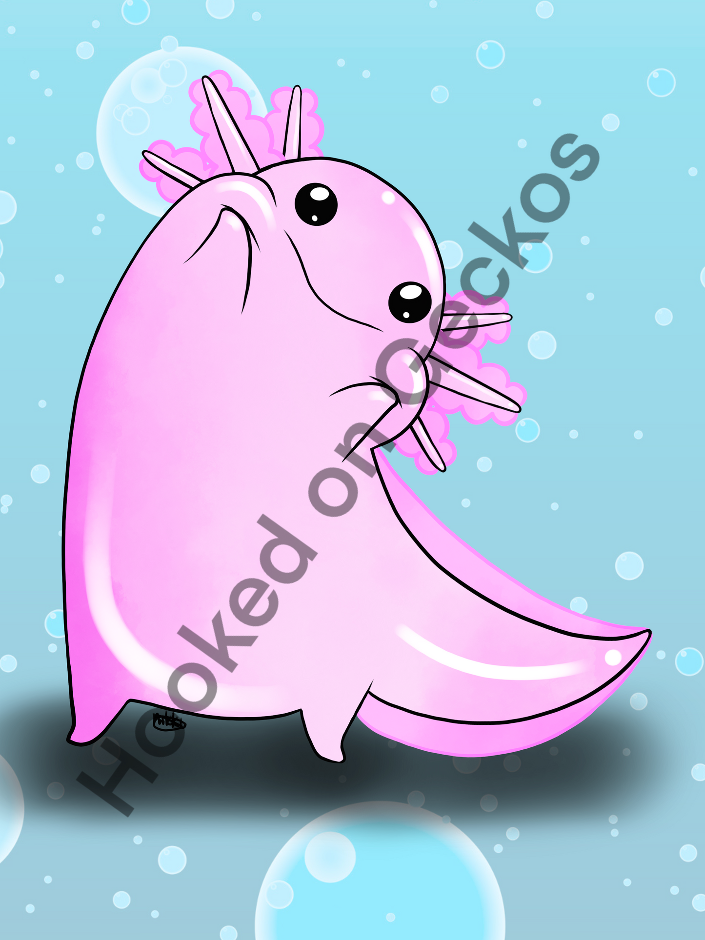 Axolotl Art print