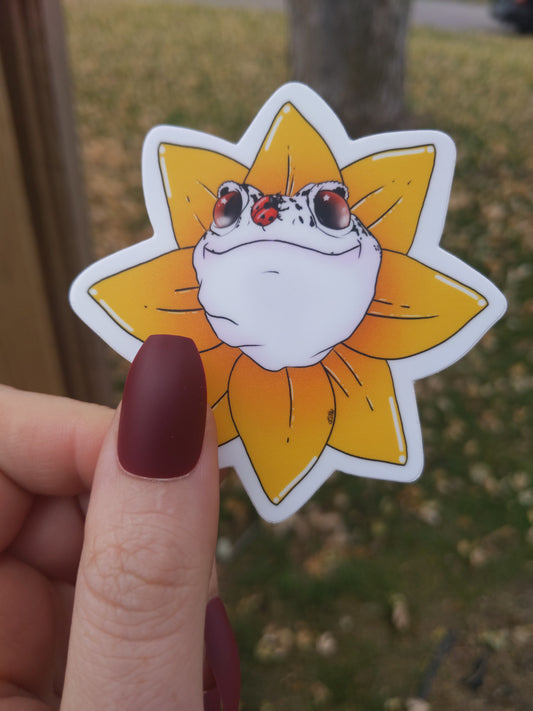 Sunflower Leo sticker