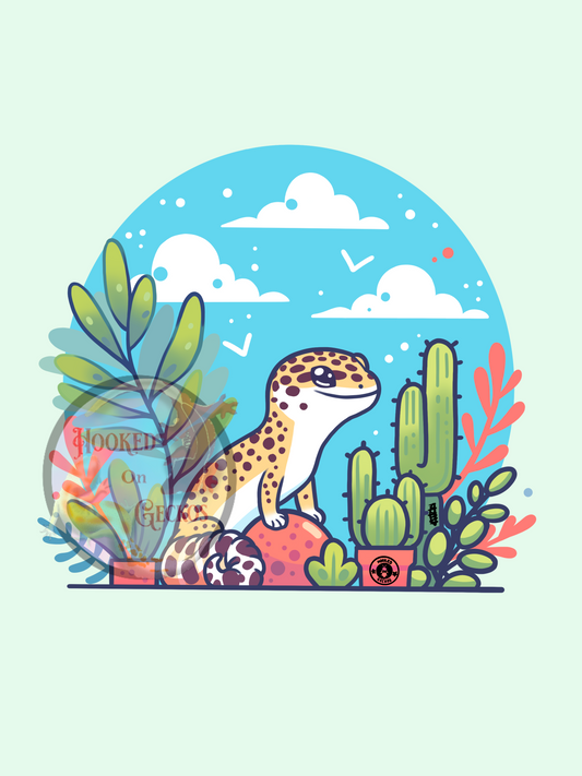 Leopard gecko Art print