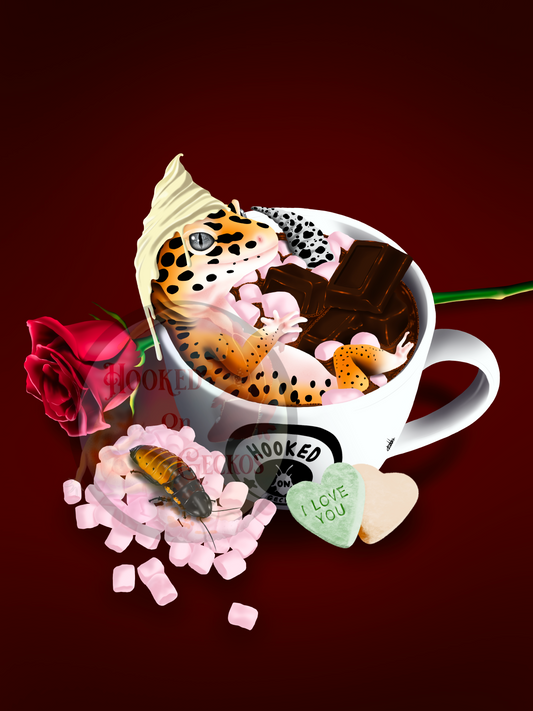 Valentine Leo hot cocoa 2024 Art print