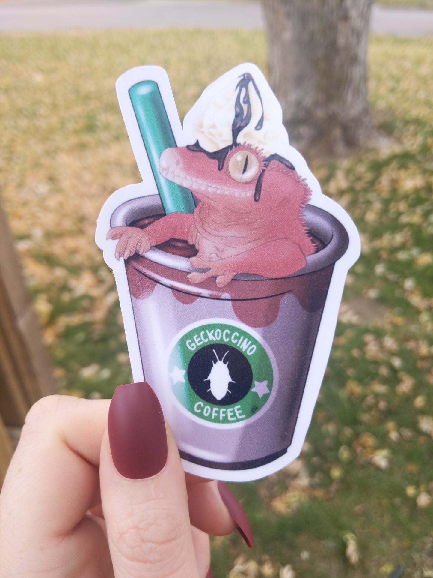 Geckoccino sticker