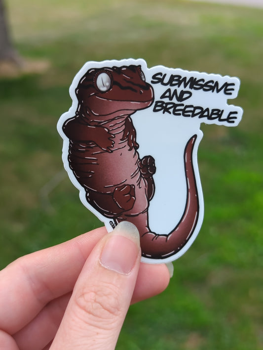 Submissive and breedable sticker