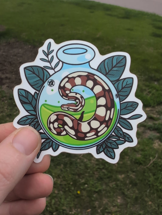 Ball python potion sticker
