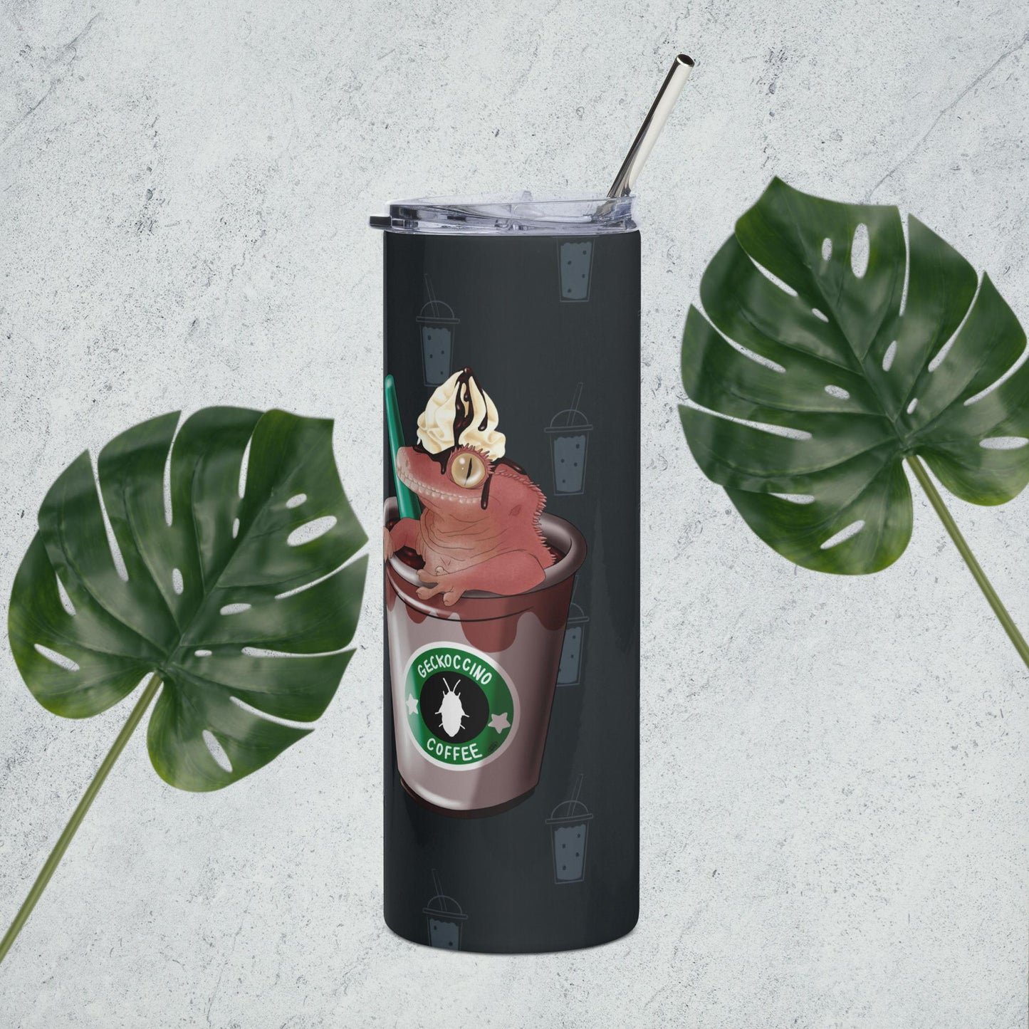 Geckoccino Stainless steel tumbler